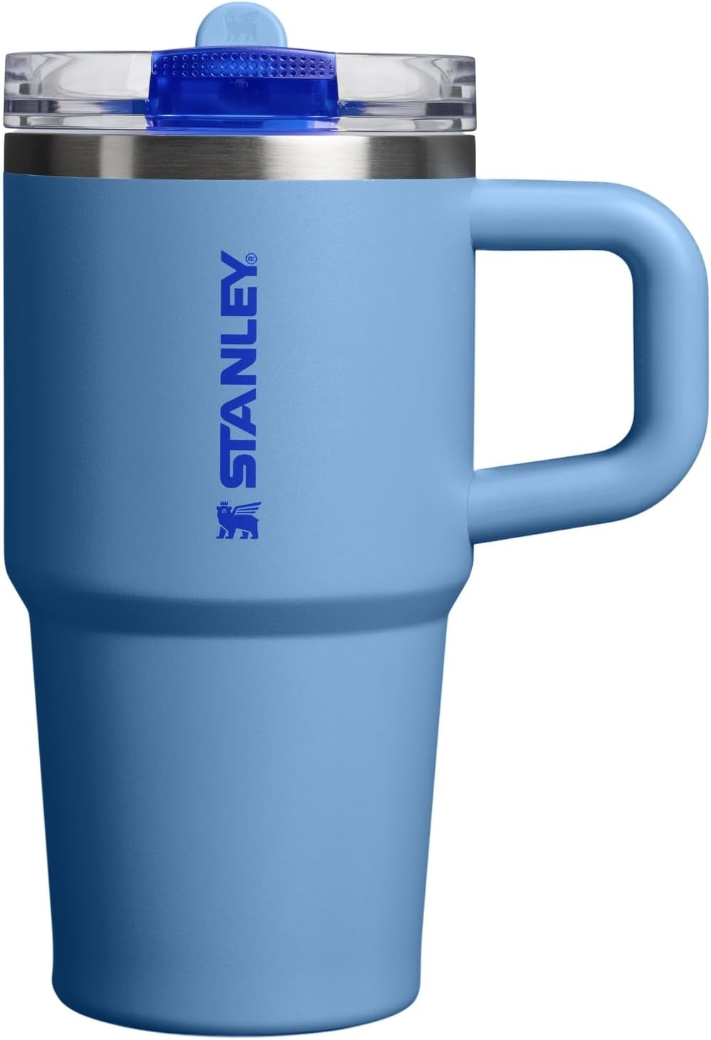 STANLEY Quencher ProTour Flip Straw Tumbler with Leakproof Lid 14 oz | Built-In Straw & Handle | Cupholder Compatible for Travel | Insulated Stainless Steel Cup | BPA-Free | Cobalt