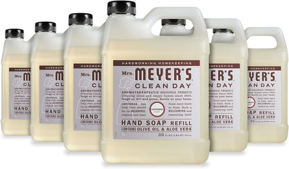MRS. MEYER'S CLEAN DAY Hand Soap Refill, Rain Water Scent, 33 Fl Oz Bottle