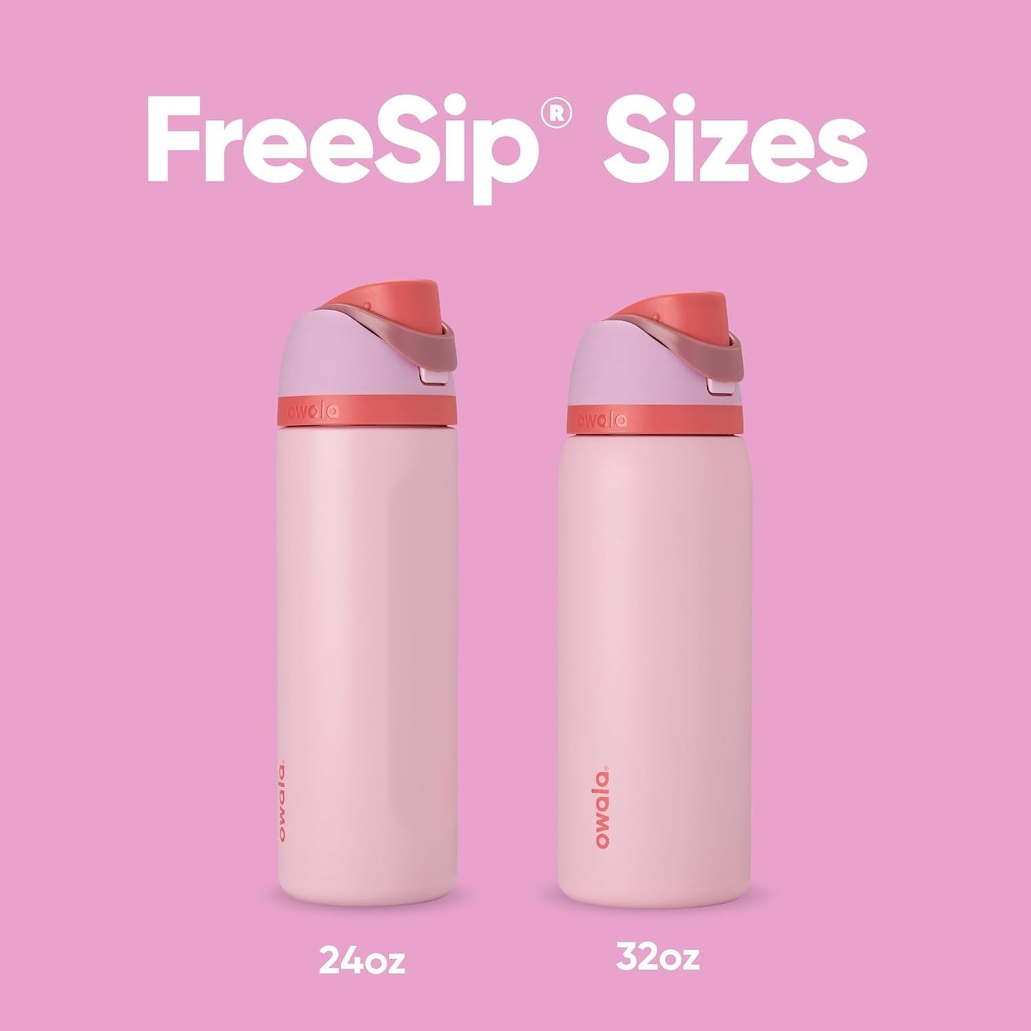 Owala FreeSip Insulated Stainless Steel Water Bottle with Straw, BPA-Free Sports Water Bottle, Great for Travel, 24 Oz, Denim