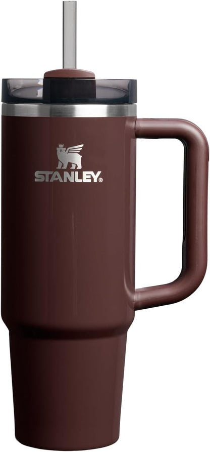 STANLEY Quencher H2.0 Tumbler with Handle and Straw 20 oz | Flowstate 3-Position Lid | Cup Holder Compatible for Travel | Insulated Stainless Steel Cup | BPA-Free | Cream 2.0