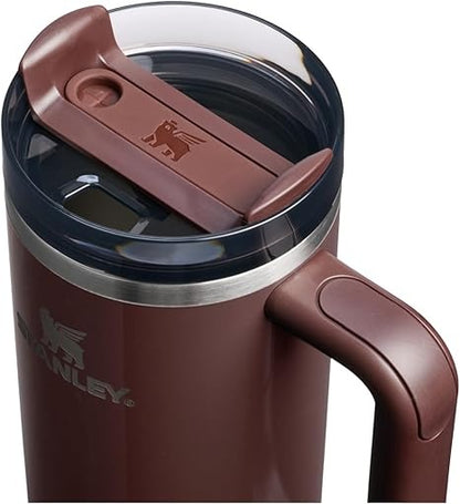 STANLEY Quencher H2.0 Tumbler with Handle and Straw 20 oz | Flowstate 3-Position Lid | Cup Holder Compatible for Travel | Insulated Stainless Steel Cup | BPA-Free | Cream 2.0