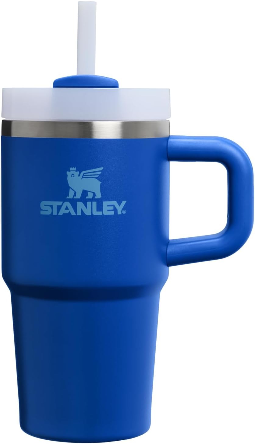 STANLEY Quencher H2.0 Tumbler with Handle and Straw 20 oz | Flowstate 3-Position Lid | Cup Holder Compatible for Travel | Insulated Stainless Steel Cup | BPA-Free | Cream 2.0